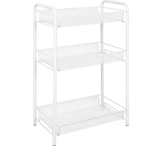 Изображение товара Этажерка / Стеллаж для хранения ЗМИ Ладья 2 / 3 полки / цвет белый Э 290 Б Э 290  Б
