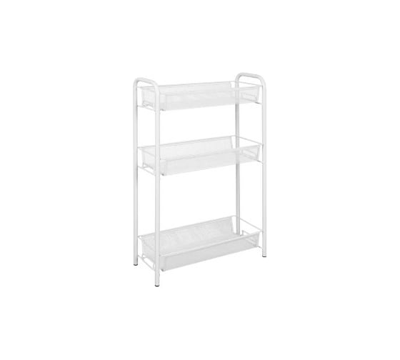 Изображение товара Этажерка / Стеллаж для хранения ЗМИ Ладья 1 / 3 полки / цвет белый Э 289 Б Э 289  Б