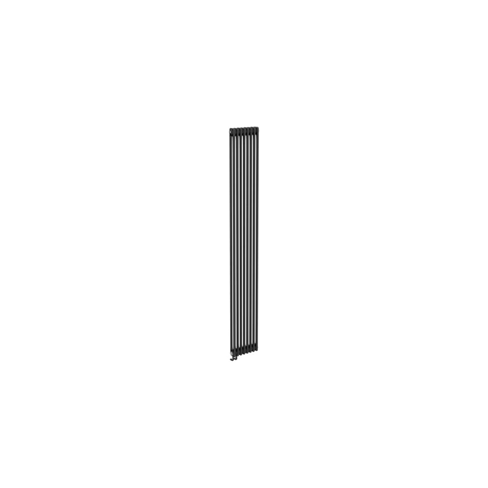 Трубчатый радиатор Теплофорт 4 секции ТР 2140-4, НП 1/2, ТВ, черный