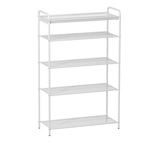 Изображение товара Обувница  Этажерка для обуви ЗМИ Верона 25  5 полок  12 пар обуви  цвет белый ПДОВ25 Б ПДОВ25  Б