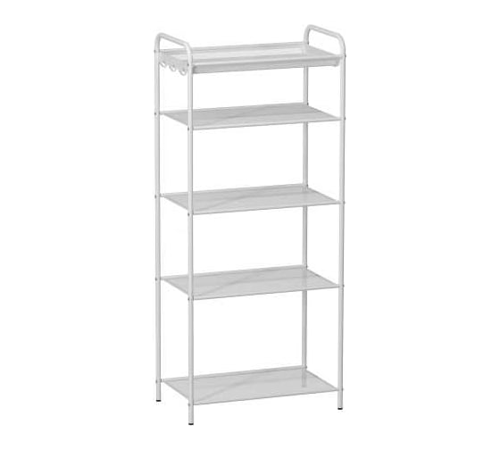 Изображение товара Обувница-этажерка для обуви ЗМИ Верона 15 5 полок 8 пар обуви цвет белый ПДОВ15Б