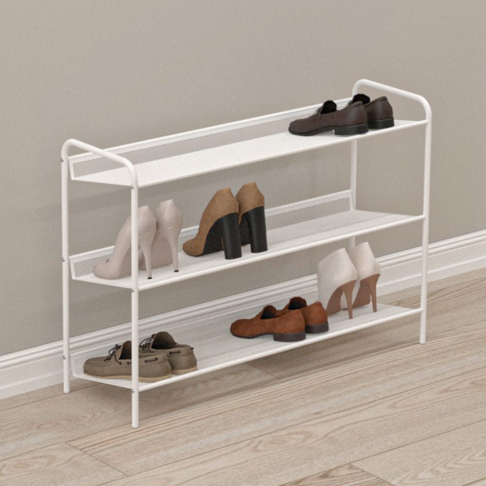 Трехполочная обувница-этажерка для обуви ЗМИ обувница мебелайн–13