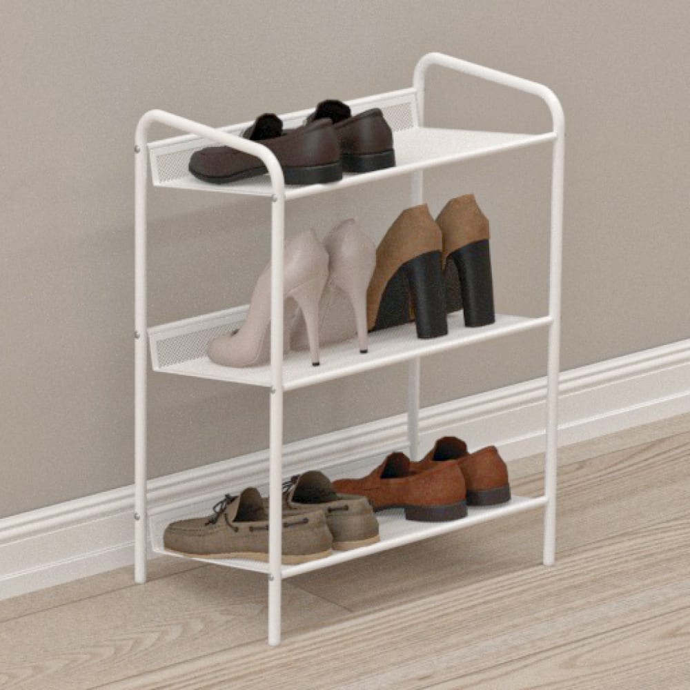 Трехполочная обувница-этажерка для обуви ЗМИ обувница мебелайн–13