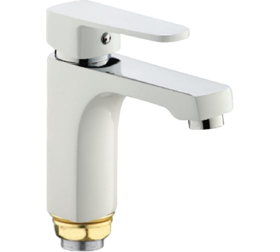 Изображение товара Смеситель для раковины Rainsberg белый, однорычажное управление R0201F