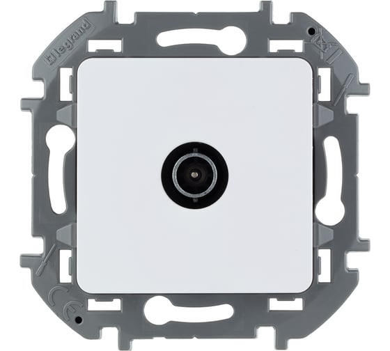 Изображение товара Розетка Legrand TV (телевизионная) Legrand Inspiria проходная 14дБ 5-862мГц белый 673860