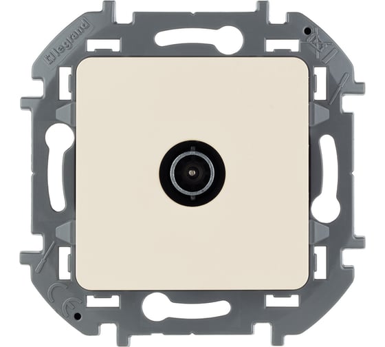 Изображение товара Розетка Legrand TV (телевизионная) Legrand Inspiria оконечная 10дБ 5-862мГц слоновая кость 673871