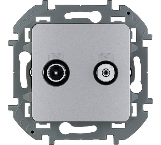 Изображение товара Розетка Legrand TV-SAT Legrand Inspiria "звезда" алюминий 673882