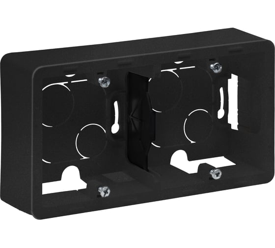 Изображение товара Коробка накладного монтажа Legrand - 2 поста - INSPIRIA - антрацит 673993