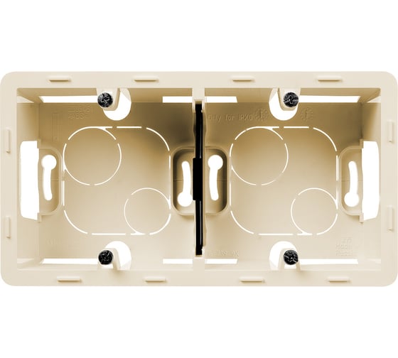 Изображение товара Коробка накладного монтажа Legrand - 2 поста - INSPIRIA - слоновая кость 673991