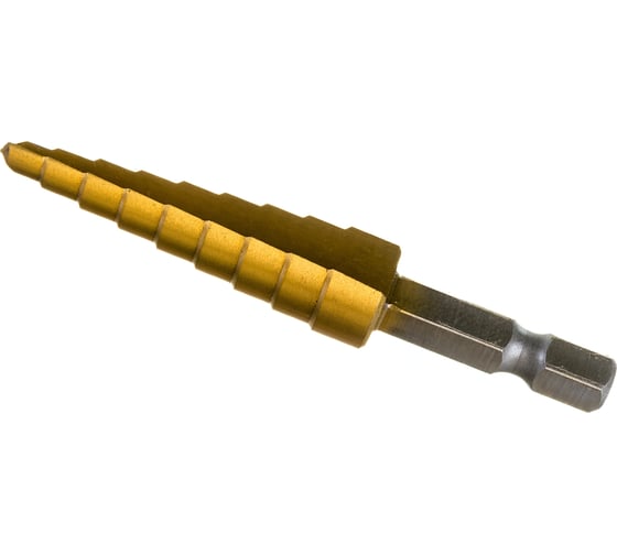 Изображение товара Сверло ступенчатое 4-12 мм, 9 размеров Резолюкс 31401