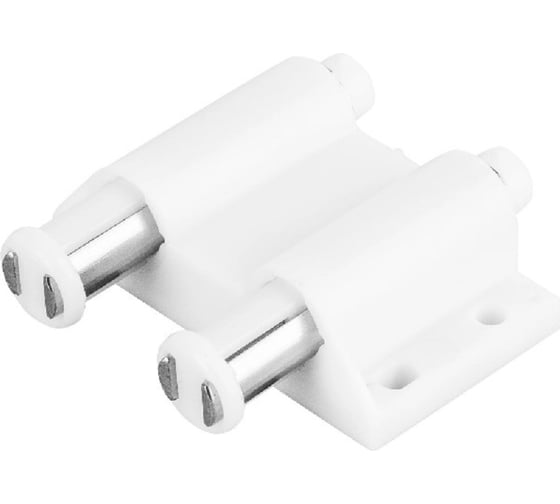 Изображение товара Набор замка для стеклянных дверей Левша 2-дверный, хром/белый У8-8779.ХБ