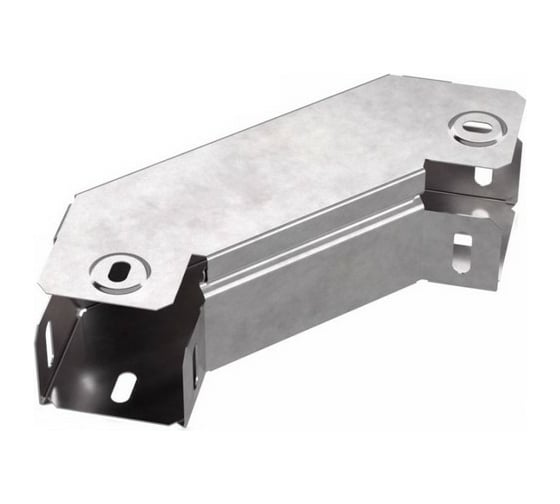 Изображение товара Горизонтальный угол Промрукав 90 градусов с крышкой Стандарт 50x50 1шт PR16.0572