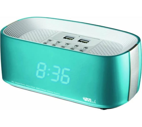Изображение товара Сетевые радио-часы BVItech голубой, синий, USB BV-231BBU