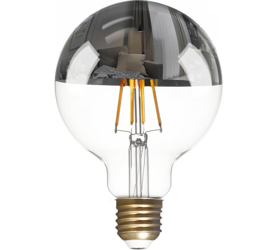 Изображение товара Светодиодная LED лампа Smartbuy ART G95Хром-7W00/E27 SBL-G95ChromeArt-7-30K-E27