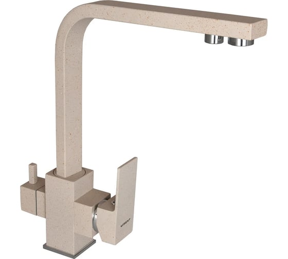 Изображение товара Смеситель для кухни WISENT с подводкой питьевой воды, бежевый W4333-3-20