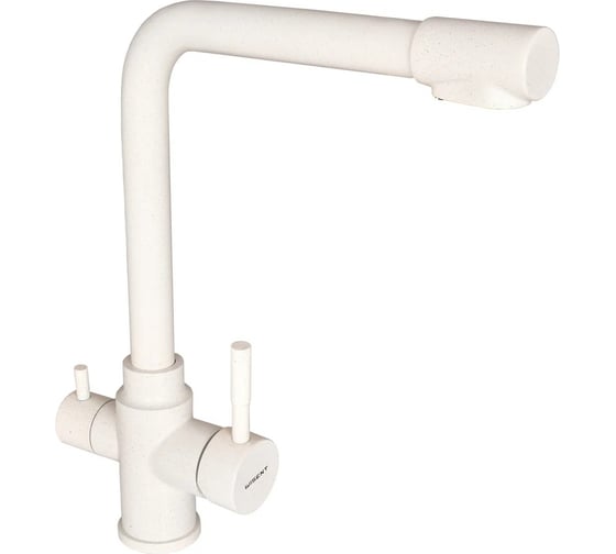 Изображение товара Смеситель для кухни WISENT с подводкой питьевой воды, белый W4355-3-18