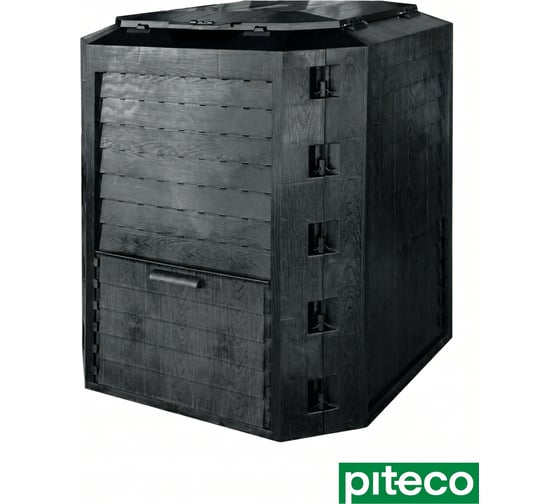 Изображение товара Компостер Piteco Module с крышкой 800 чёрный K11082