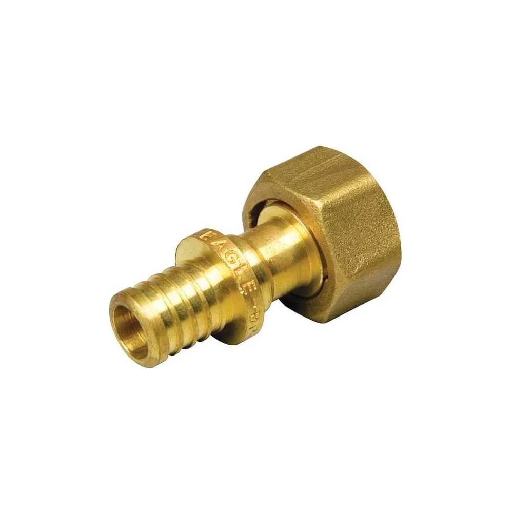 Соединитель прямой прессовой BYR PEX 1/2" x 20x2.8 мм, с накидной гайкой, никелированный, 25 шт. 5282-25