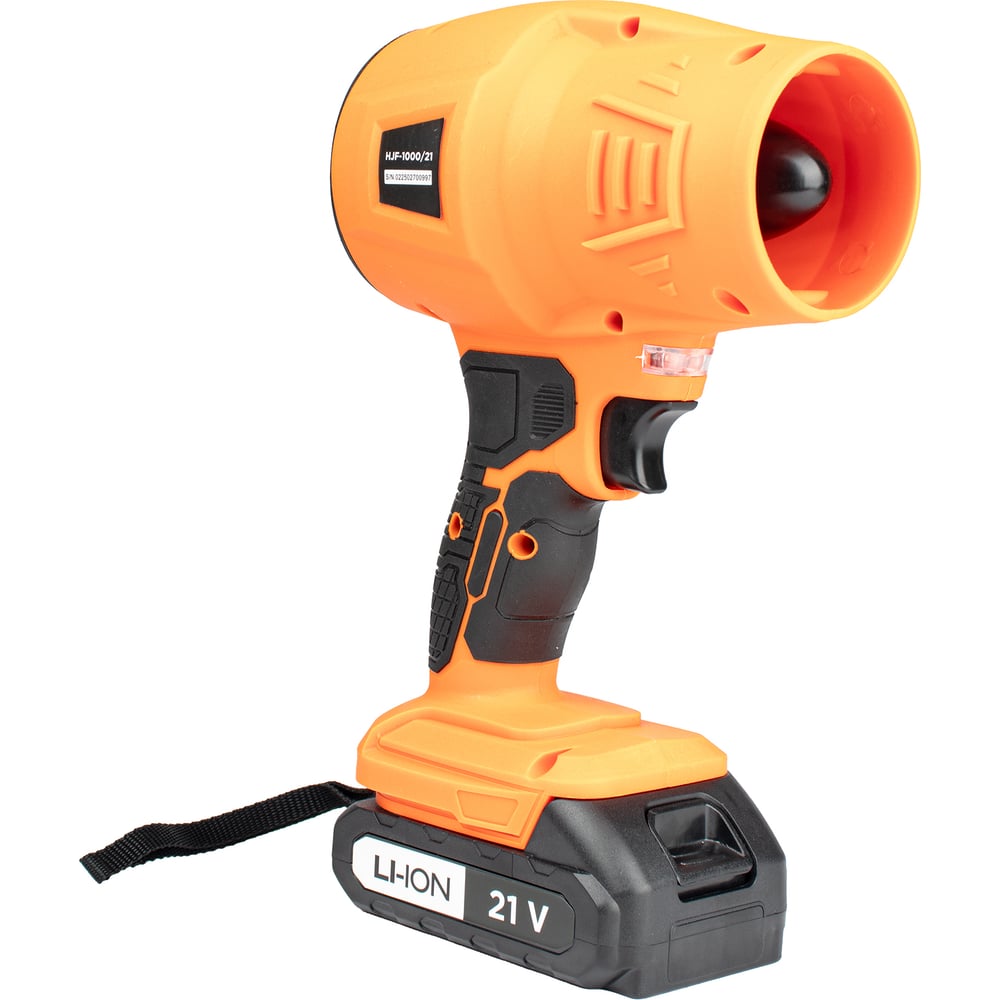 Изображение товара Воздуходувка аккумуляторная Gramex HJF-1000/21 (21 Вт, 130 км/час, аккум Li-2,0А/ч) картон, 1 акб (1/8) 025149 Изображение товара Воздуходувка аккумуляторная Gramex HJF-1000/21 (21 Вт, 130 км/час, аккум Li-2,0А/ч) картон, 1 акб (1/8) 025149