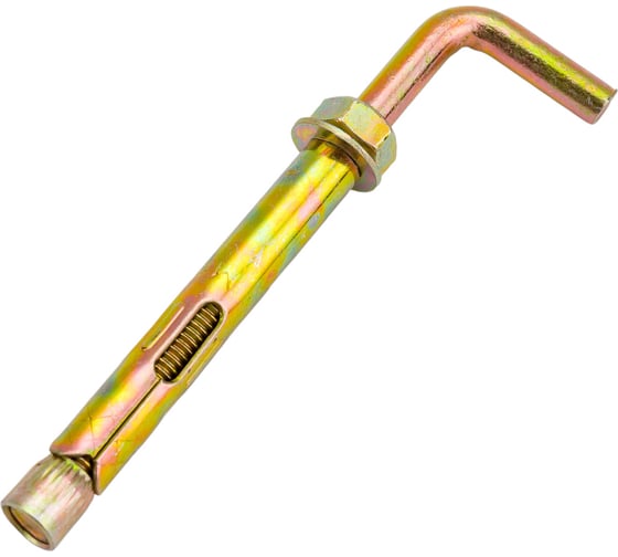 Изображение товара Анкерный болт с Г-образным крюком МЕТАЛЛСЕРВИС М10x80 50 шт. 1230489