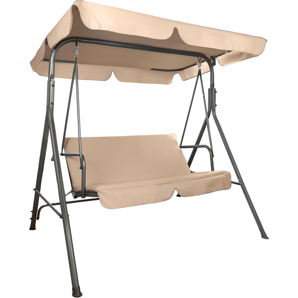 Изображение товара Качели садовые NOSTRESS RELAX SC-001, 2 места, Ш140хГ110хВ153, мягкое сиденье, бежевый 680053 Изображение товара Качели садовые NOSTRESS RELAX SC-001, 2 места, Ш140хГ110хВ153, мягкое сиденье, бежевый 680053