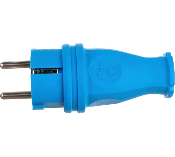 Изображение товара Силовая прямая вилка TP Electric каучук синий 16A, 240В, IP44 3101-301-0900