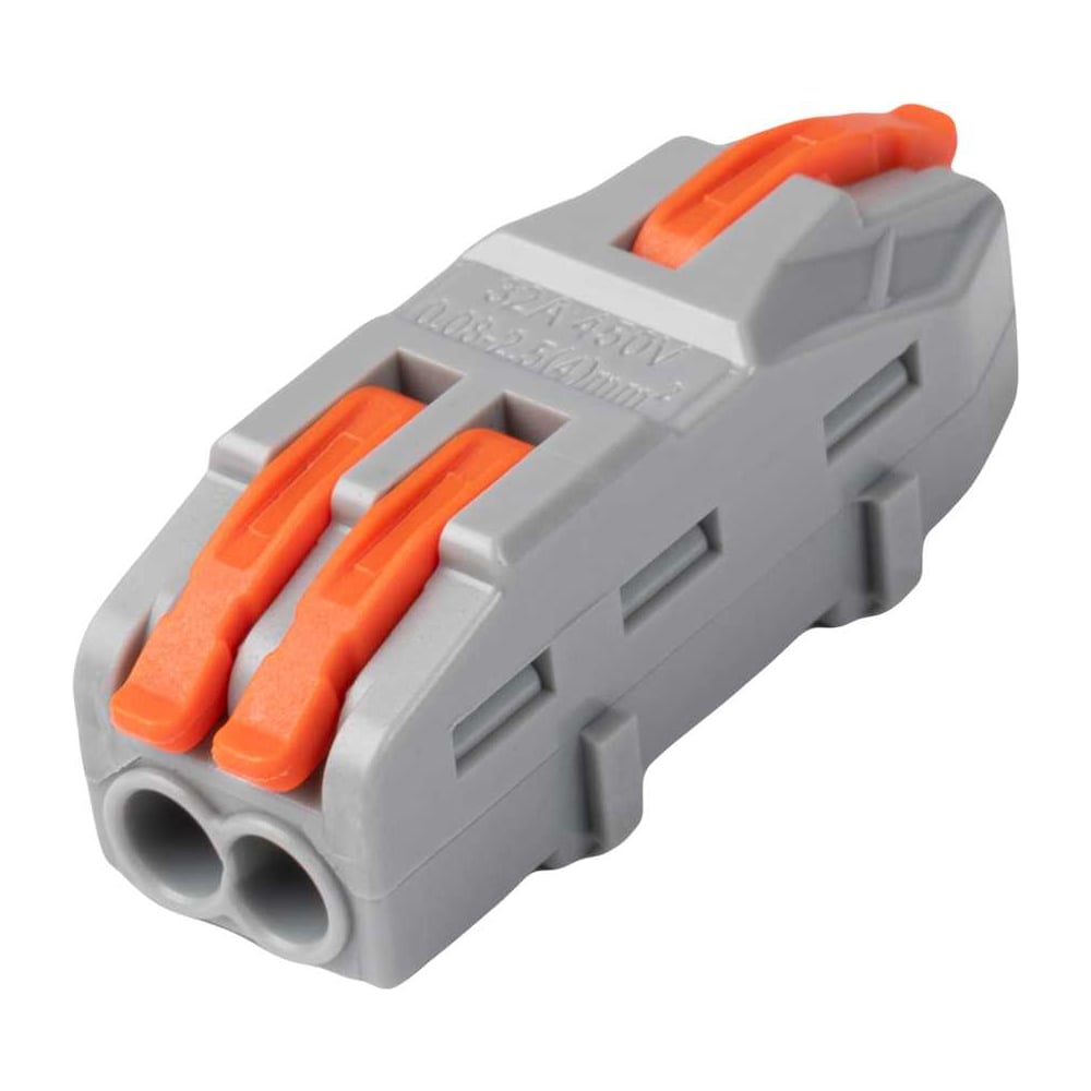 Клеммы строительно-монтажные проходные рычажные Jazzway CMK PTC-1P 4212 450V 32A 0,08-2,5(4,0) мм2 IP20 (упаковка 20 шт) 5073968