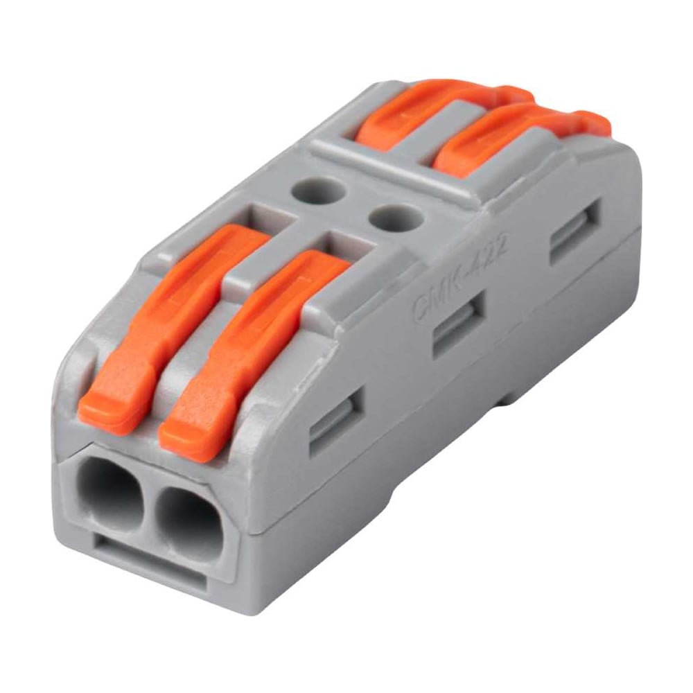 Клеммы строительно-монтажные проходные рычажные Jazzway CMK PTC-2P 4222 450V 32A 0,08-2,5(4,0) мм2 IP20 (упаковка 25 шт) 5073920