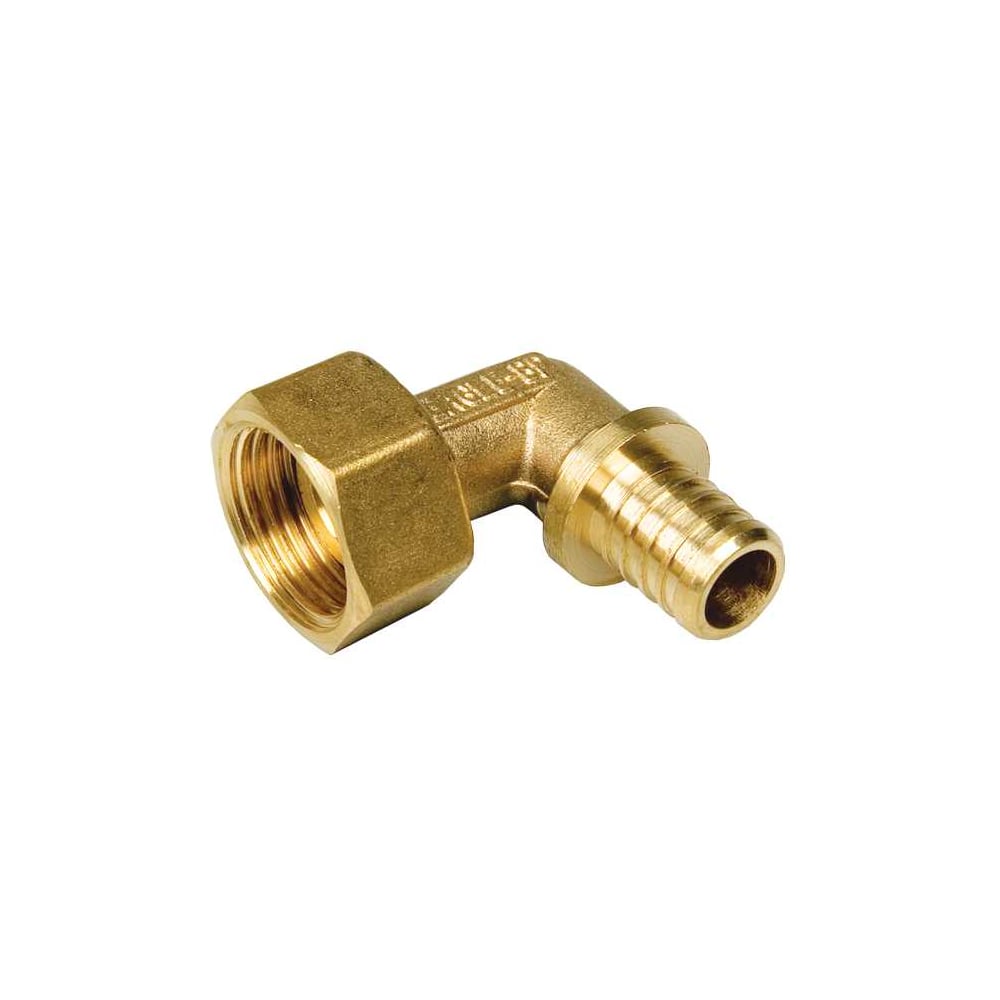 Угольник пресс с накидной гайкой BYR PEX 1x25 (3.5), 125 шт 6415-125