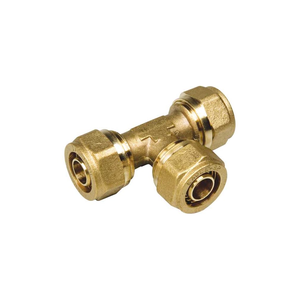 Тройник компрессионный BYR PEX редукционный 20 (2.8) x 16 (2.2) x 20 (2.8) (10 шт) 1322В-10