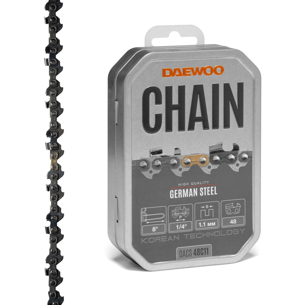 Изображение товара Цепь пильная DAEWOO 48 звеньев, 1/4, 1,1 мм DACS 48C11