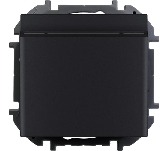 Изображение товара Выключатель Legrand карточный с подсветкой Legrand Inspiria без задержки выключения 6А 250В безвинтовые зажимы антрацит 673803