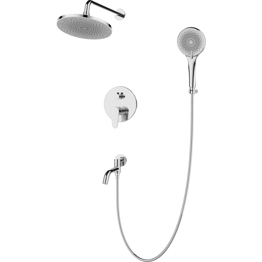 Изображение товара Душевая система скрытого монтажа ESKO Доха/Doha, хром, SET7in1DH Изображение товара Душевая система скрытого монтажа ESKO Доха/Doha, хром, SET7in1DH