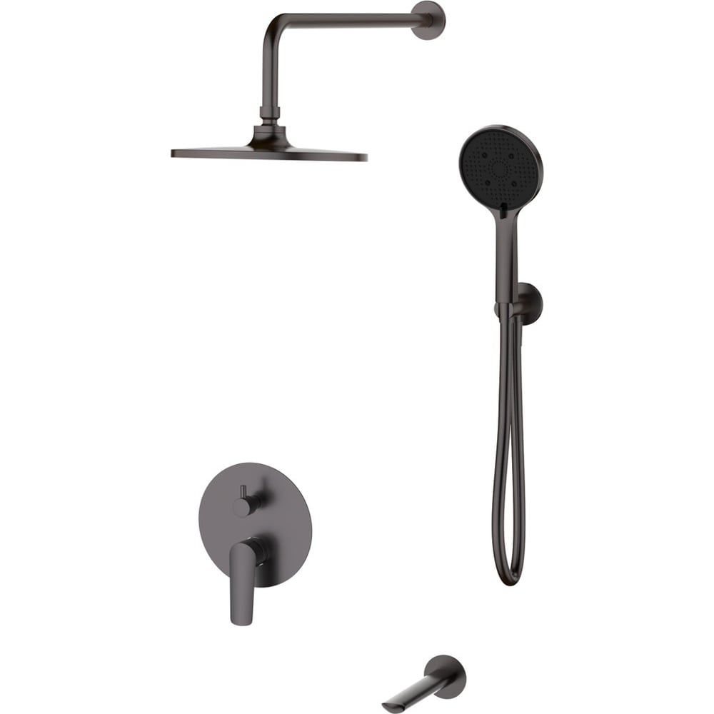 Изображение товара Душевая система скрытого монтажа ESKO Лагос/Lagos Gun Metal, графит, SET7in1LGGM Изображение товара Душевая система скрытого монтажа ESKO Лагос/Lagos Gun Metal, графит, SET7in1LGGM