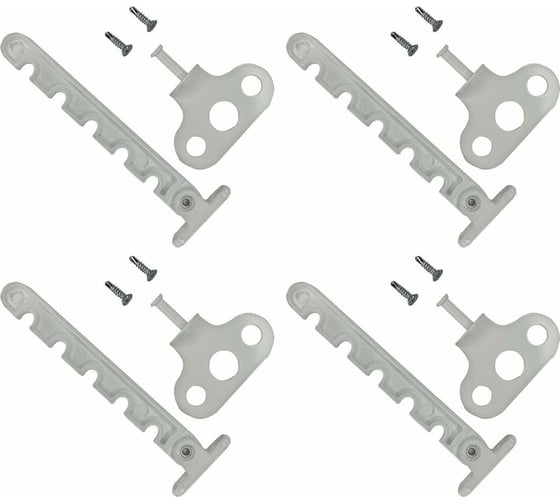 Изображение товара Оконный ограничитель для ПВХ Левша металлический, 4 шт. У1-56504.Б