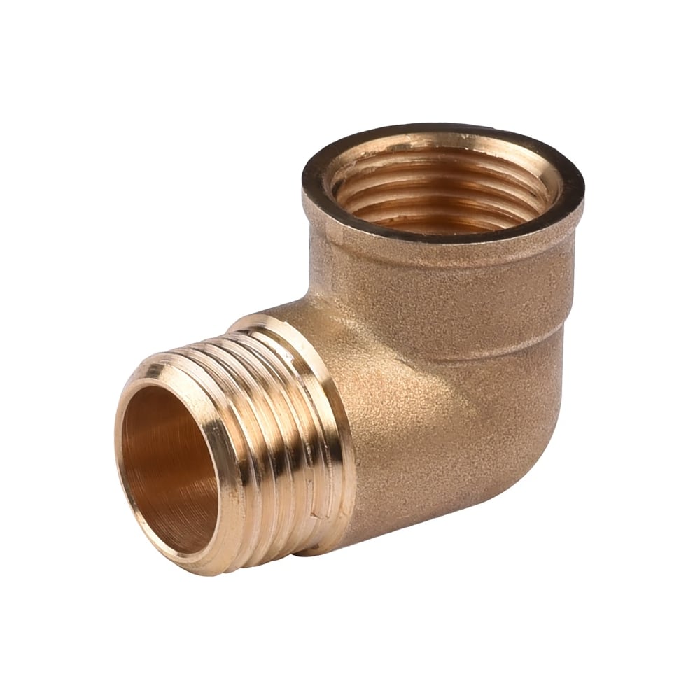 Угол 90 DN15 (1/2'') ВР/НР ДМЗ латунь (упаковка 5 шт) ДМЗ.011.15Л5