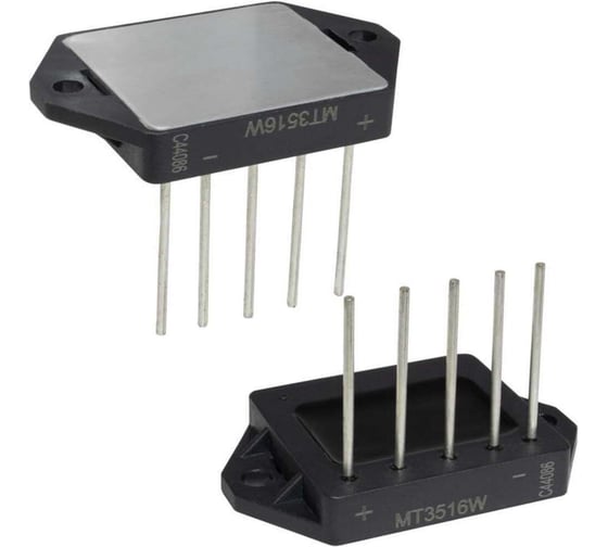 Изображение товара Трехфазный диодный мост RUICHI MT3516W 35А 1600V 123949