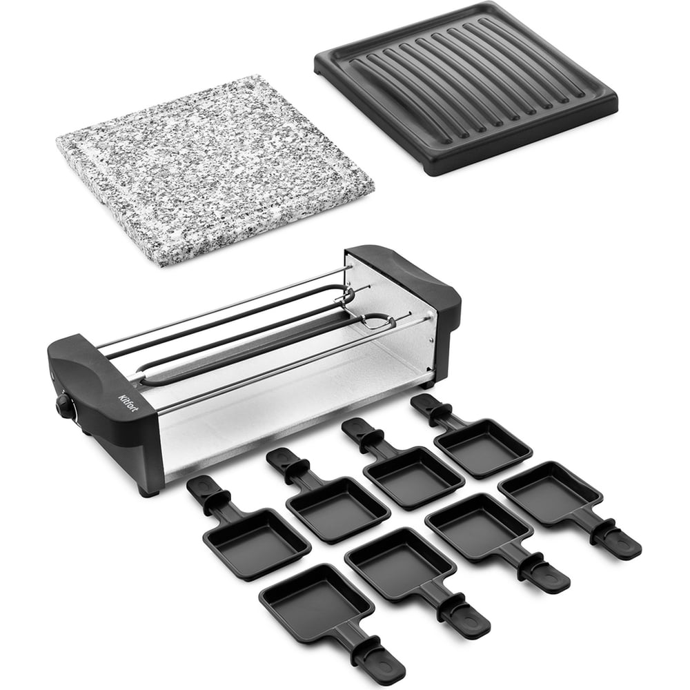 Изображение товара Раклетница-гриль KITFORT КТ-1647 компактный электрос прибор для приготовления сыра и блюд