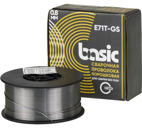 Изображение товара Проволока сварочная порошковая Basic E71T-GS 0.8 мм, 1 кг START STB7108