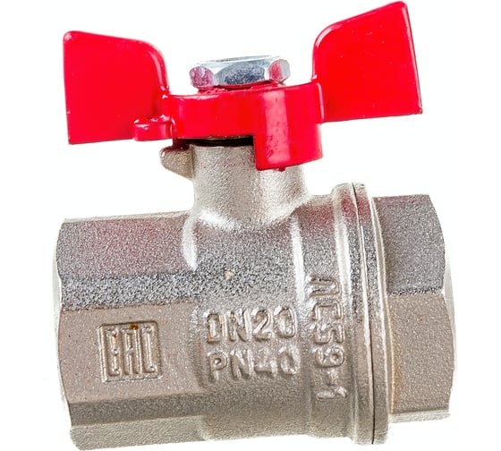 Изображение товара Шаровой кран VALFEX PREMIUM для воды, 3/4" ВР/ВР, бабочка VF.217.NB1.034.PREMIUM