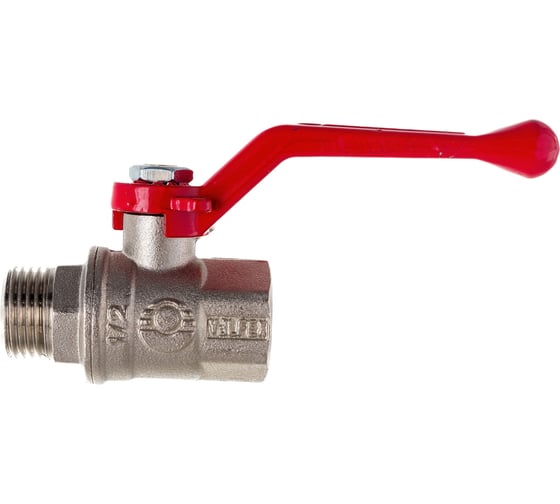 Изображение товара Шаровой кран VALFEX PREMIUM для воды, 1/2" ВР/НР, рычаг VF.215.NR1.012.PREMIUM