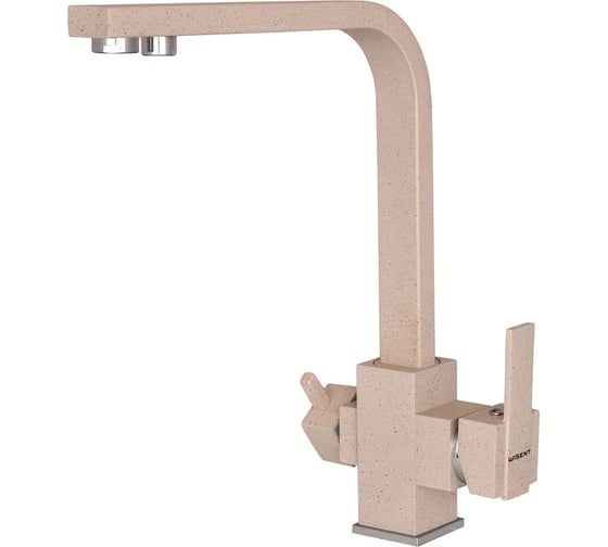 Изображение товара Смеситель для кухни WISENT с подводкой питьевой воды, песочный W4371-3-21