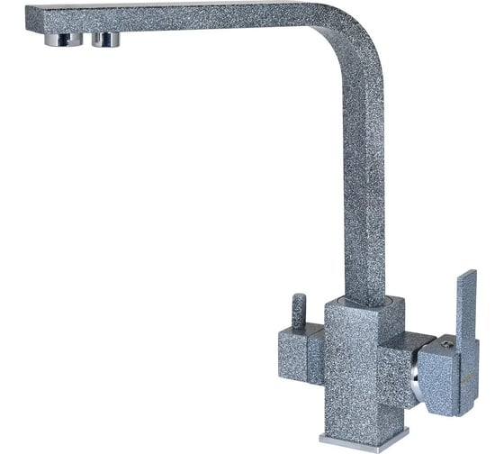 Изображение товара Смеситель для кухни WISENT с подводкой питьевой воды, графит W4371-3-24