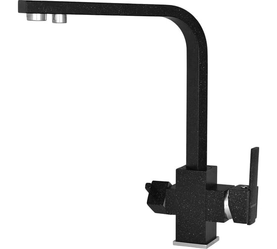 Изображение товара Смеситель для кухни WISENT с подводкой питьевой воды, черный W4371-3-22