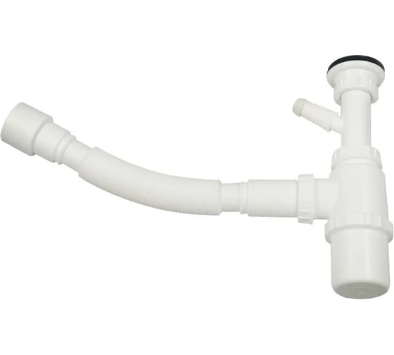 Изображение товара Сифон для умывальника WISENT с подводкой к стиральной машине WGER008
