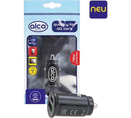 Изображение товара Зарядное устройство Alca USB АType C 3.05В 3 А 510550