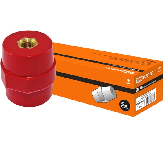 Изображение товара Изолятор TDM ELECTRIC SM40 силовой Н40хD40хМ10мм SQ0807-0044