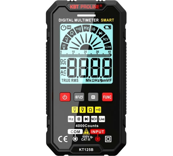 Изображение товара Цифровой мультиметр КВТ SMART KT 125В PROLINE 86325