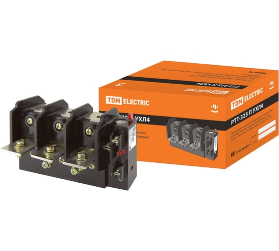 Изображение товара Тепловое реле TDM ELECTRIC РТТ-325 П УХЛ4 100А (85,0 - 115,0)А SQ0741-0004
