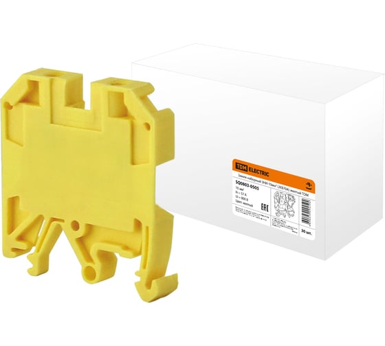 Изображение товара Наборный зажим TDM ELECTRIC ЗНИ-10мм2 (JXB70А) желтый SQ0803-0505